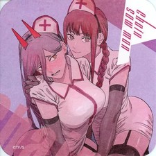 Chainsaw Man Makima & Power Art Coaster Bonus Mug Hot Water Cup Set