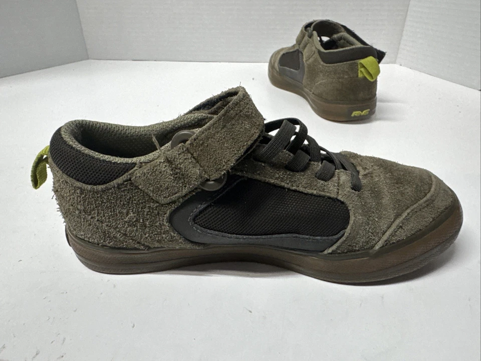 Teva Tenis Juveniles 11 Verde Marrón Gamuza Patín Zapatos Informales Foto 4 de 4