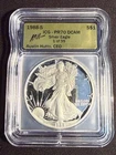 1988-S Silver Eagle Proof PR70 DCAM ICG GOLD 1 OF 99 Hutto Signed Label