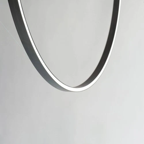 ET2 Groove 31 1/4" Wide Black LED Ring Pendant Light - Picture 5 of 9