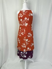 Ann Taylor Women Orange Casual Dress 6 Petites