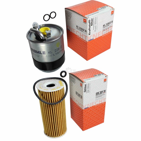 Mahle / Knecht Set Filterpaket Kraftstofffilter KL 228/2D ÖLfilter OX 201D-image