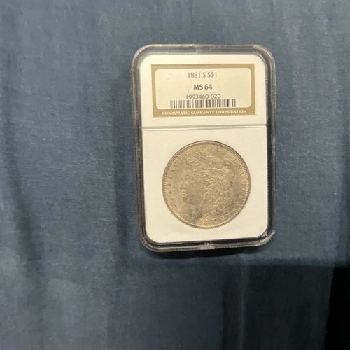 1881 S Morgan Silver Dollar NGC MS 64 San Francisco $1 KM#110
