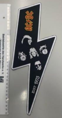 AC/DC  Patch (M169) Angus Mal Phil Brian Cliff flash 30 cm  ungebraucht Neu