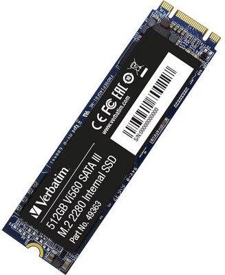 Verbatim Vi560 interne SSD-Festplatte 512GB  M.2 Modul 2280 6Gb/s Retail 1776463