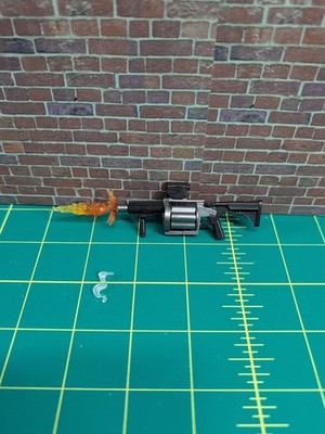 Valaverse Action Force Black & Chrome Granade Launcher & 2 Effects 6'' Figures