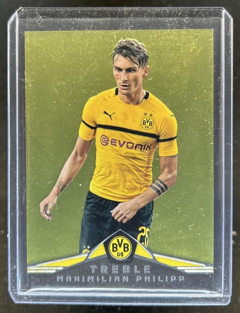 2018 Panini Treble Maximilian Philipp Gold #/25 Dortmund