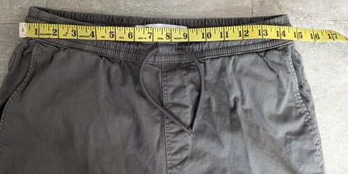 Zara Herren Jogginghose Gr. Medium Grau Denimwear Hose Pull-Up Bindegürtel - Bild 4 von 8