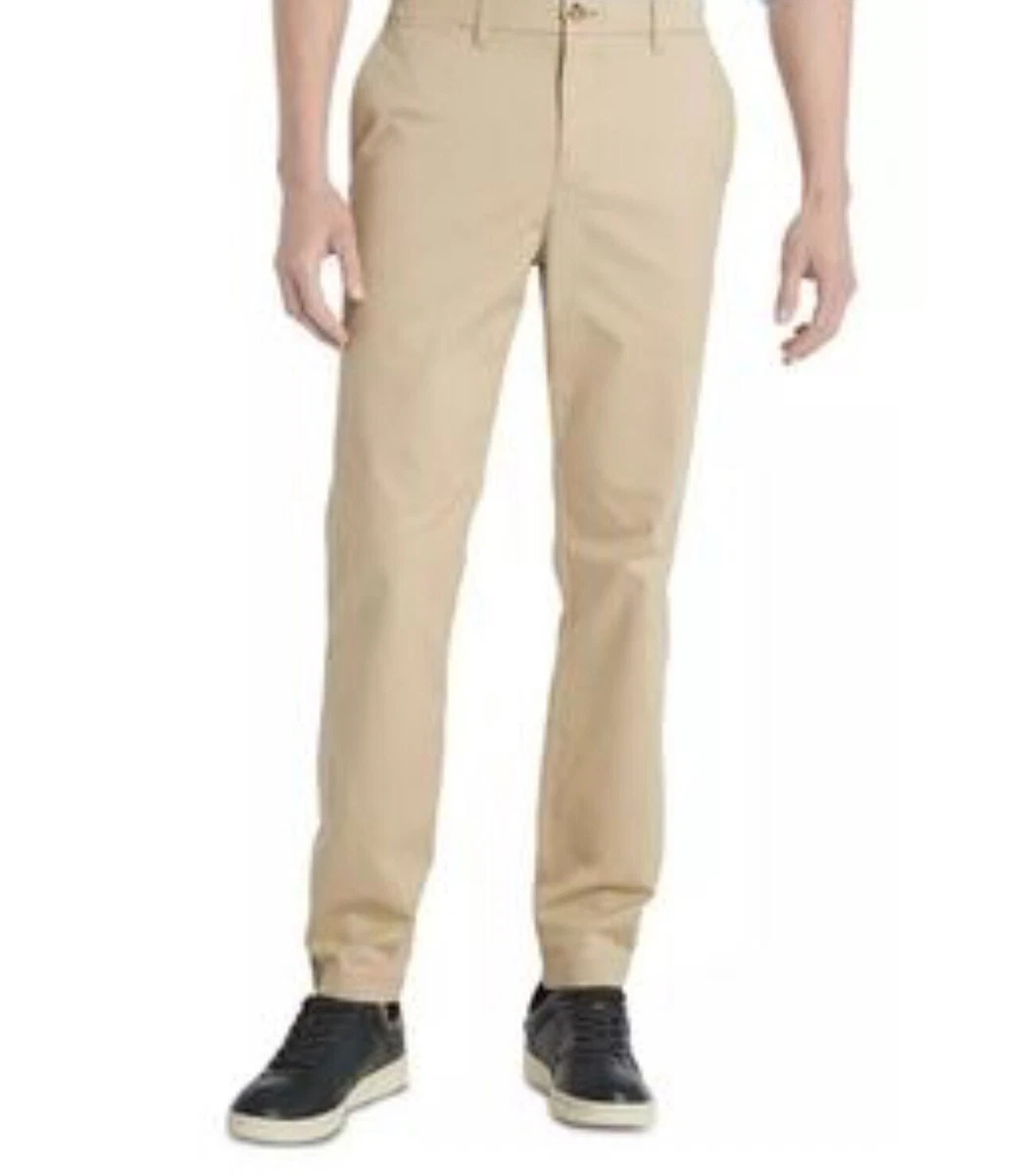 Tommy Hilfiger Men s Slim Fit Chinos Khaki Stretch Pants SZ 30X30 NWOT