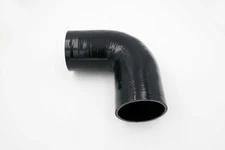 For 90 Degree  3.5'' ID 89mm Elbow Silicone Hose Turbo Tube Coupler Pipe Black 