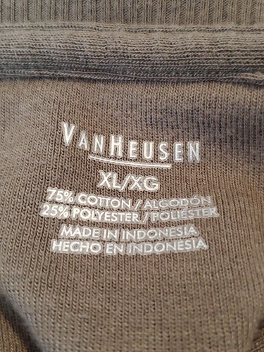 Suéter para hombre Van Heusen talla XL marrón manga larga tejido con cremallera - Imagen 4 de 5