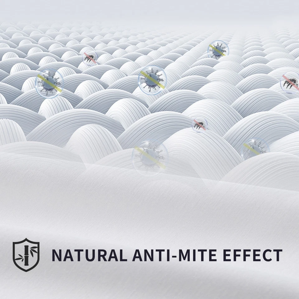 2000TC Cooling Bamboo Blend Quilt Cover Set Doona Cover Set S/D/Q/K/SK Bed - image 4 of 4