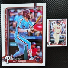 2025 Topps Super Box Oversized Jumbo Bryce Harper Phillies +Base -dinged corners