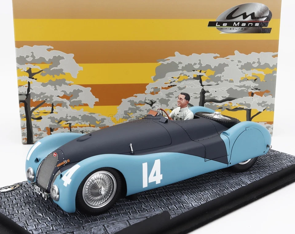 MODELLINO AUTO STATICO BUGATTI F1 TYPE 57S 45 A.C.F. GP 1937 JEAN SCALA 1/18 - Immagine 2 di 4
