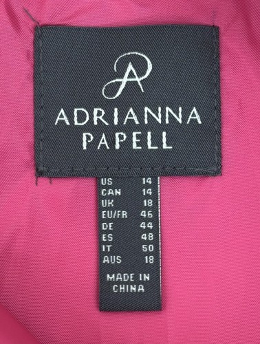 Adrianna Papell Mikado Pink Fit & Flare Dress Size 14 Tea-Length Sleeveless NWT - Picture 6 of 12