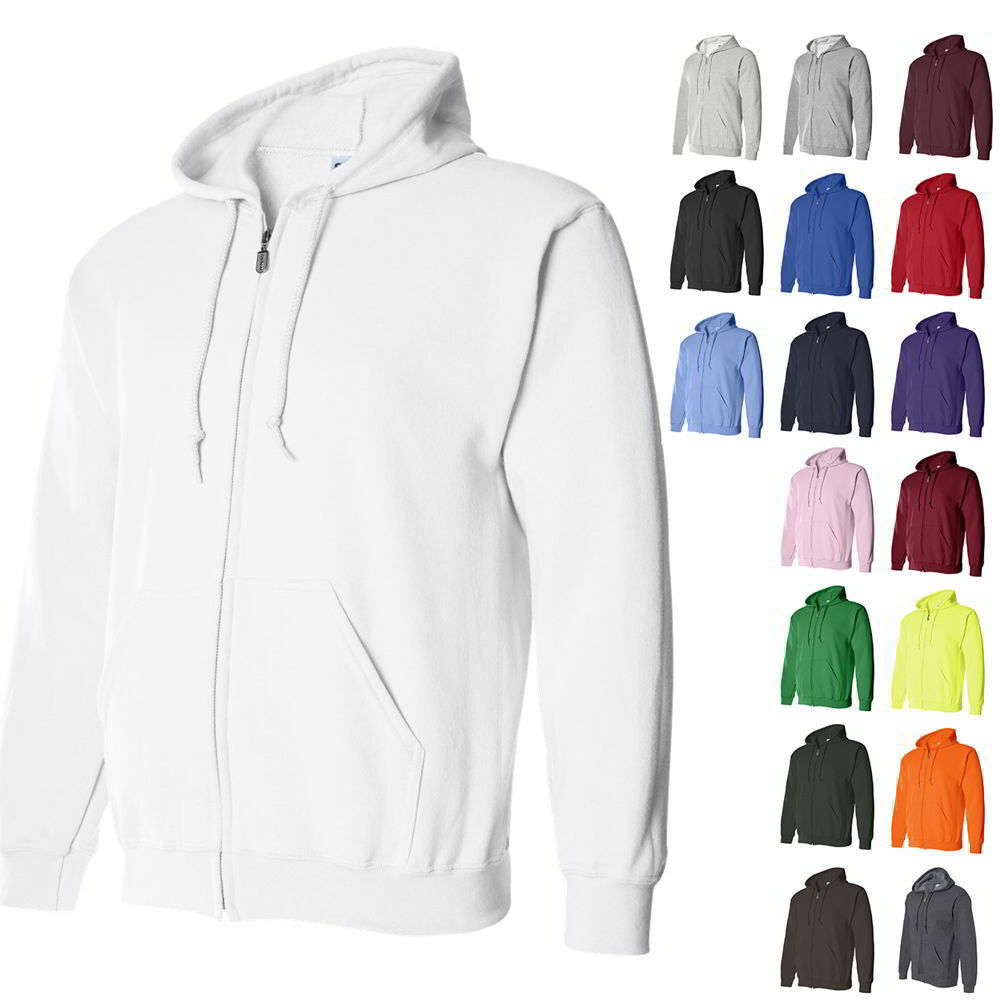 Gildan Heavy Blend Full ZipUp Mens Hoodie Sweatshirts 18600 Cuisine