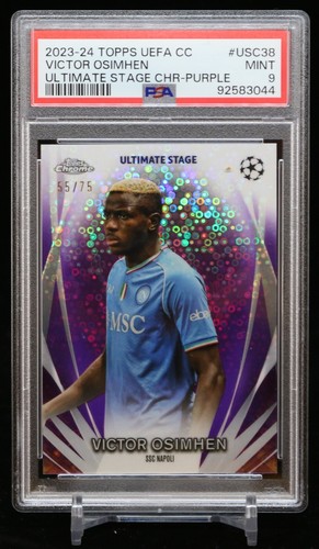 Victor Osimhen [Purple] #USC-38 2023 Topps UEFA Club Ultimate Stage card