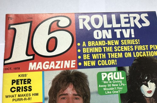 16 Magazine October 1978 Bay City Rollers, Kiss, Shaun Cassidy, Andy Gibb - Picture 4 of 14
