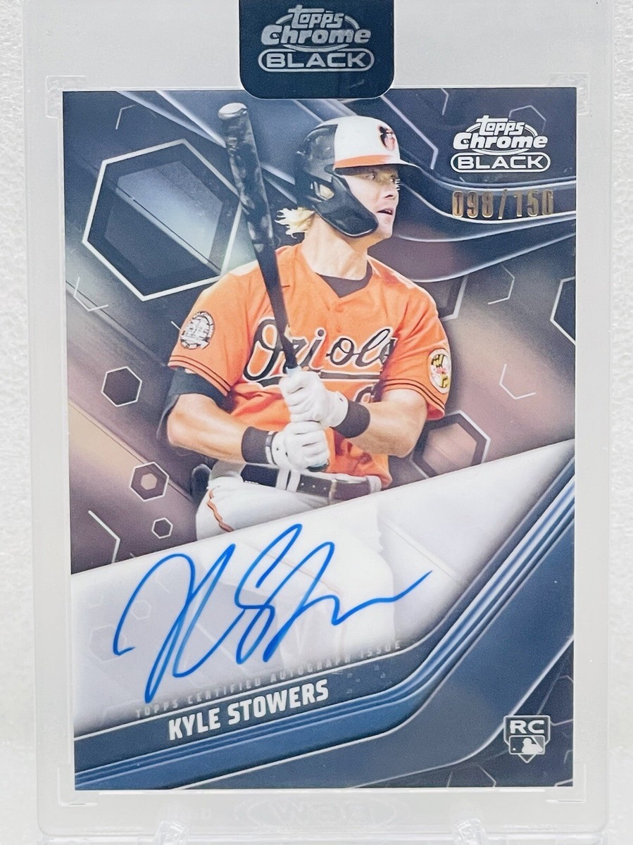 Kyle Stowers RC 2023 Topps Chrome Black Refractor Auto#