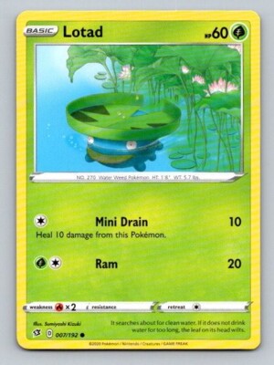 2020 Pokemon Card Rebel Clash Lotad 7/192