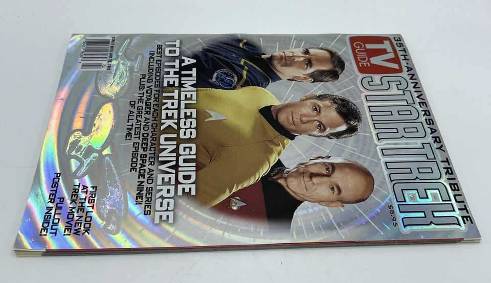 TV Guide Star Trek 35th Anniversary Tribute Issue 2002 Holographic Cover Poster - Image 4 of 4