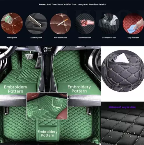 For Hummer H2 H3 H3T All Models Car Floor Mats Custom Waterproof Carpets Liner - Picture 32 of 37