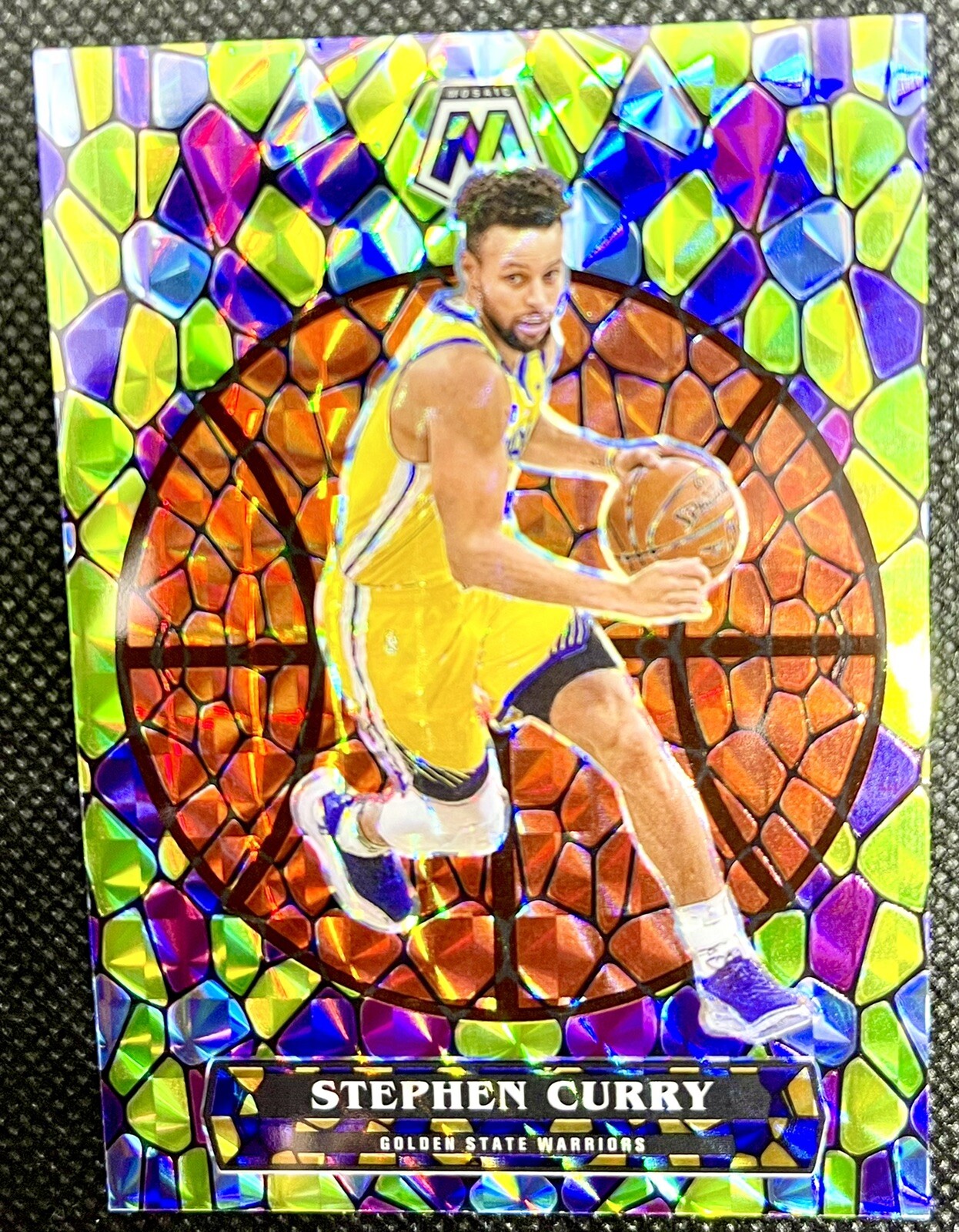 2021 PANINI MOSAIC NBA! CASE HIT! STEPHEN CURRY STAINED GLASS NEW! RARE! AMAZING