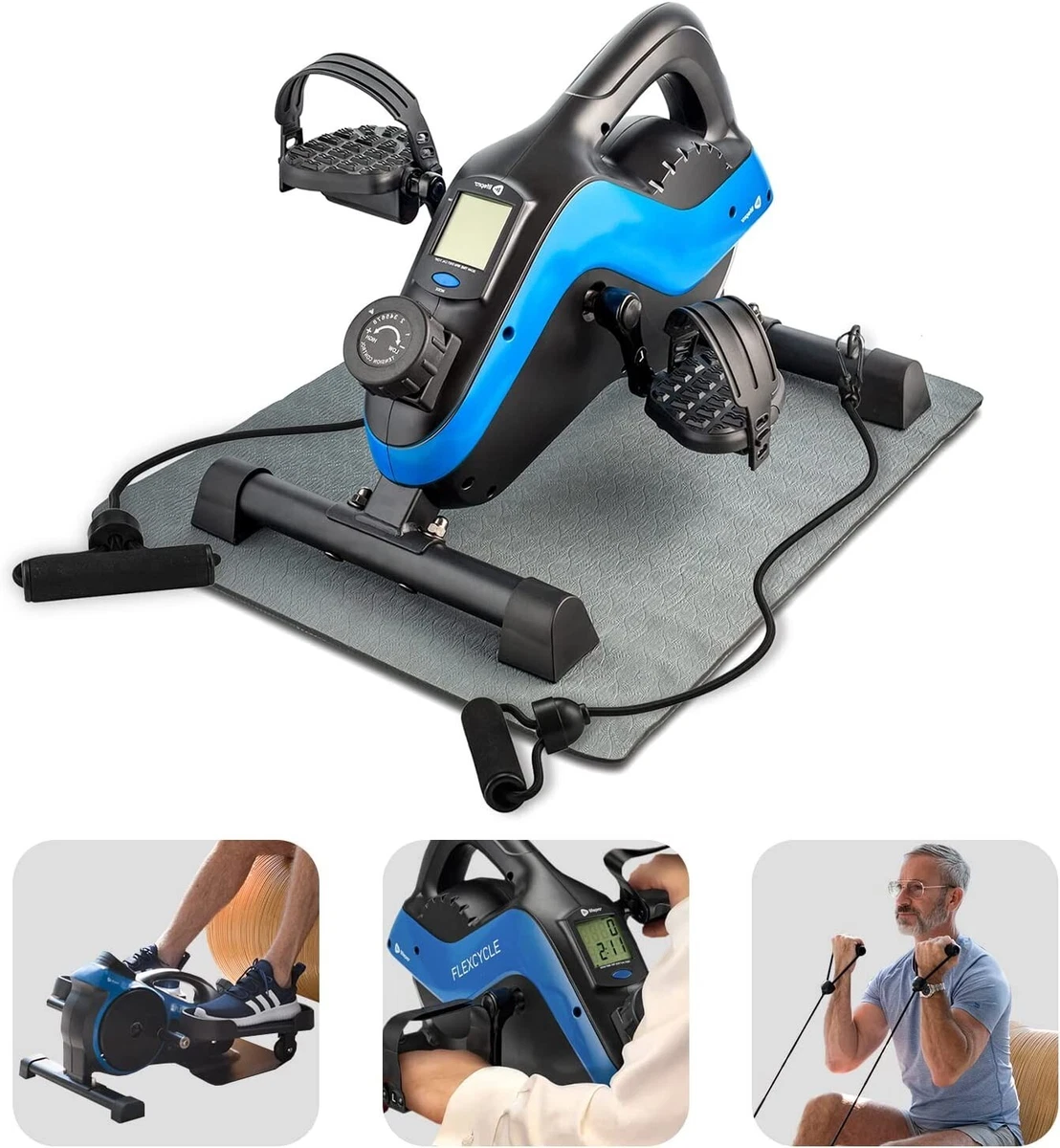 Stationary bike pedals under desk sales