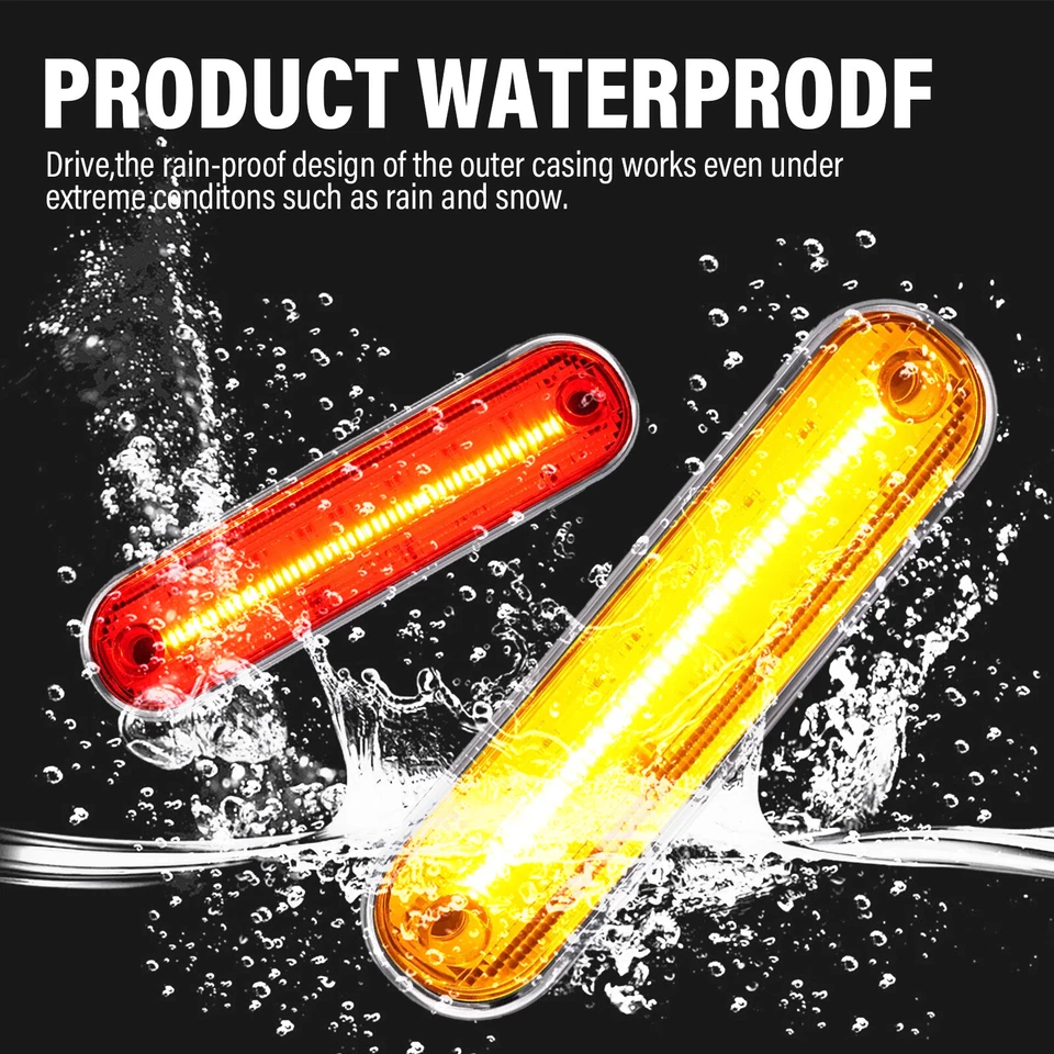 LED Front Rear Side Marker Lights Clear For Mazda Miata 1990-1997 MX-5 1999-2005 - Image 2 of 4