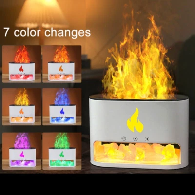 Hot Sale Salt Stone Simulation Seven Color Flame Aromatherapy Machine - image 1 of 4