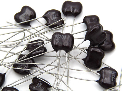 ( 10 PCS ) 20pF 500V 5% Mica Dipped Capacitor Cornell Dublier CD10ED200JO3