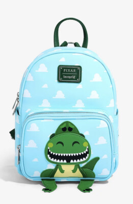 dino toy story green mini backpack Kids in Alien Adds Extra Room For Carrying Your Daily Essentials Loungefly Disney Pixar Toy Story