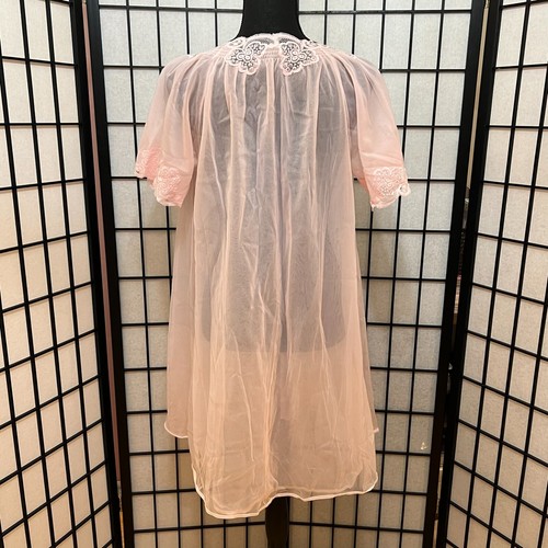 Vtg Lorraine Lingerie Nightgown Button Front Lace Satin Cottage Grandma Core Sm - Picture 6 of 14