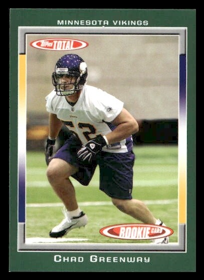 Chad Greenway Topps Total #487 Base