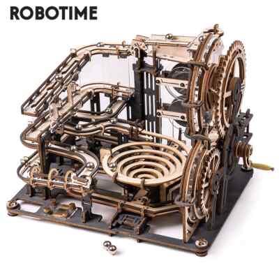 Robotime ROKR Marble Night City DIY Wooden 3D Puzzle Toy 294pcs Building Blocks