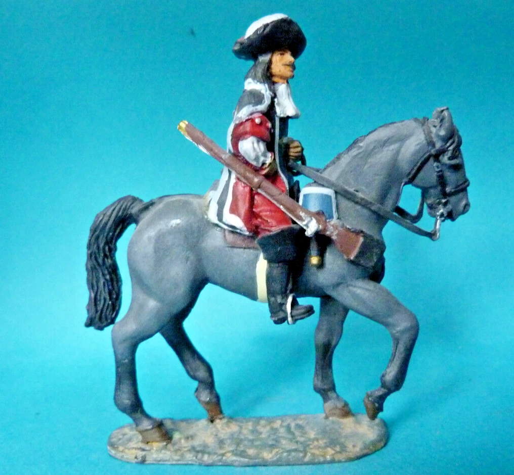 Figurine CBG Mignot d' étendard des chasseurs de la garde à cheval (1809). - Maquettes et Figurines
