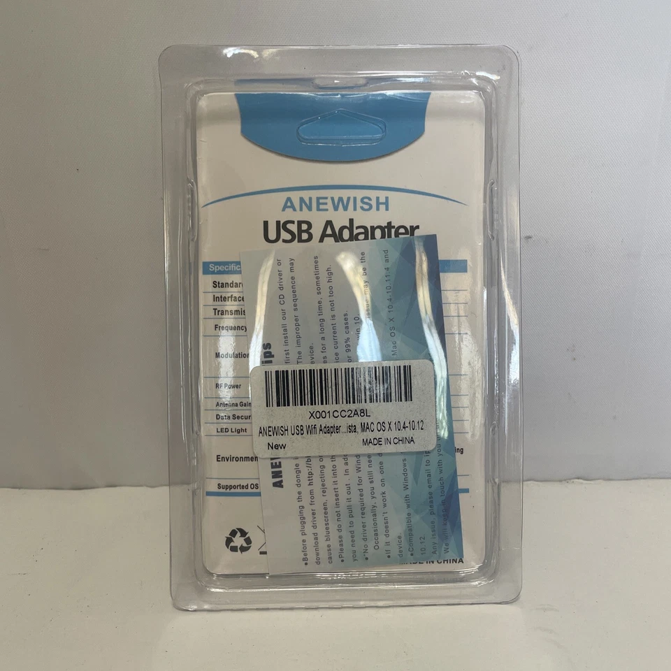 Anewish Dual Band Wireless USB WiFi Adapter 11 AC 600 5.8GHz and 2.4GHz - Image 2 of 2