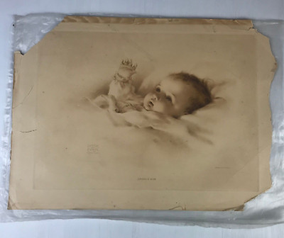 Antique Large Baby Print By Gutmann & Gutmann