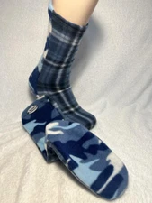 Blue plaid &  camo   8.5" sole see conversion pictures  photo unisex