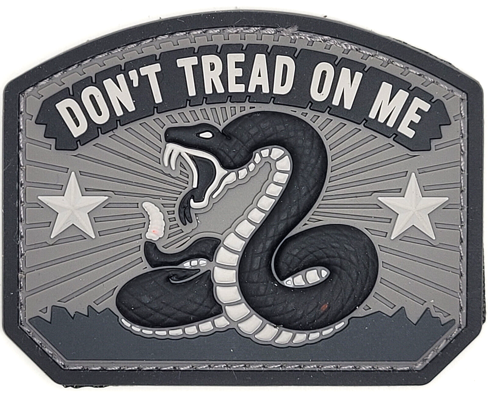 🔥 Don't Tread On Me PVC Hook Patch Gadsden Flag SWAT 3D Milspec Monkey