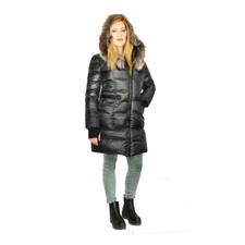 Towmy Women's Puffer Down Coat With Real Fur