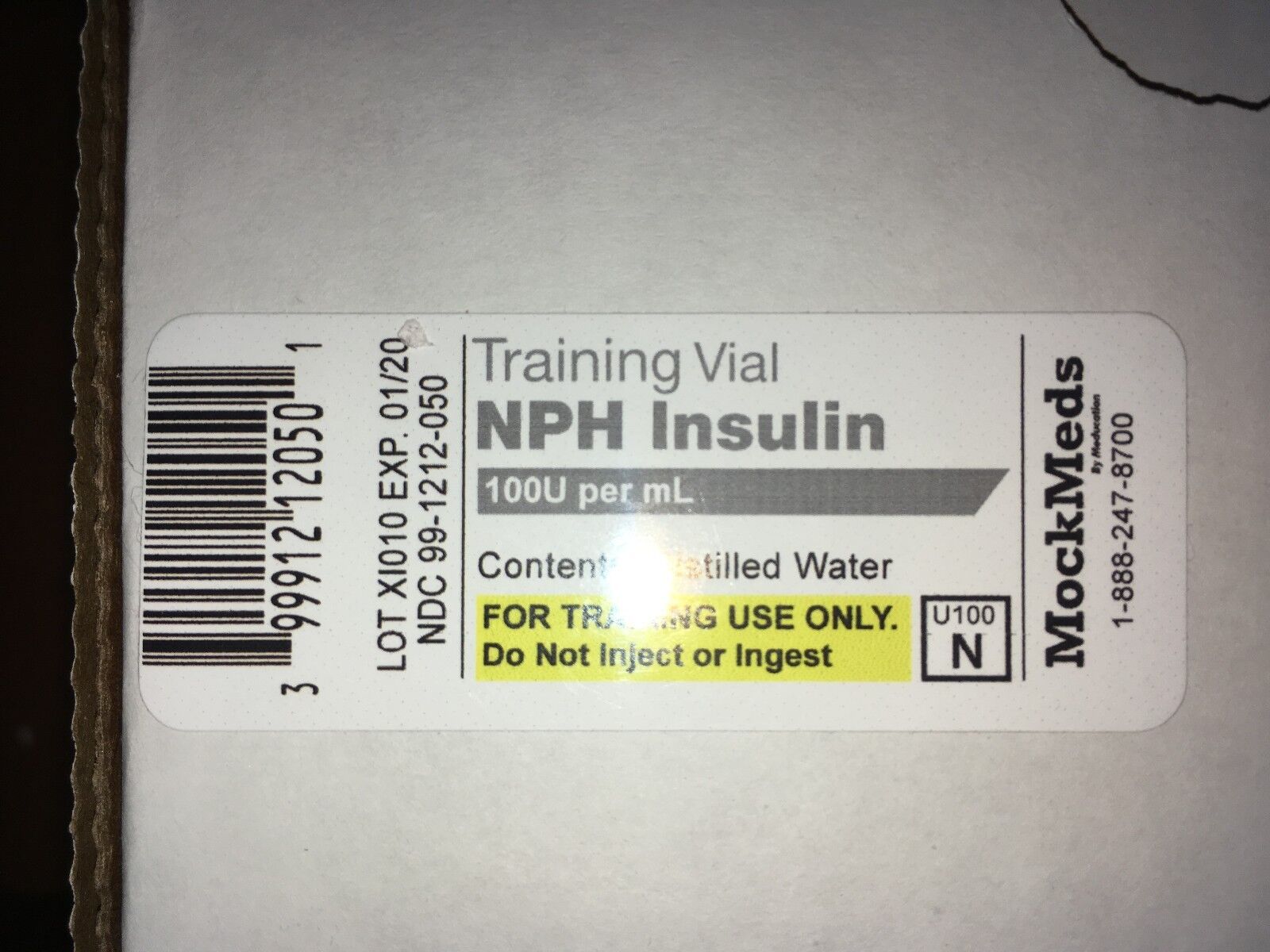 Training Vial, Labetalol HCl 100mg/20mL (5mg/mL) 20mL Clear Vial – Mockmeds