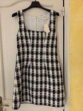 Robe Maje  Noir Blanc Tweed 36 Neuve 