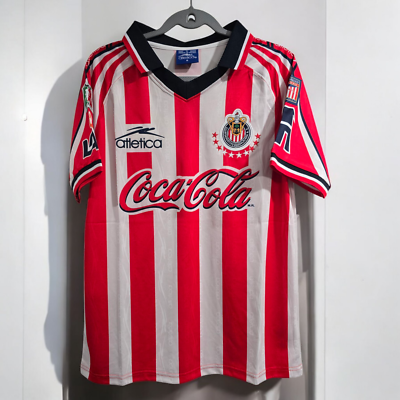 Chivas Guadalajara Home 98/99 - Retro - Red- Football Soccer - XL