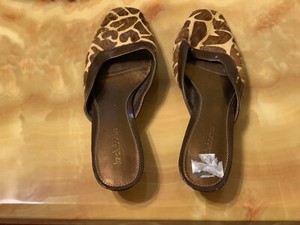 leopard low heel shoes
