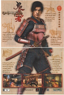 Onimusha Warlords Print Ad/Poster Art Playstation 2 PS2 (B)
