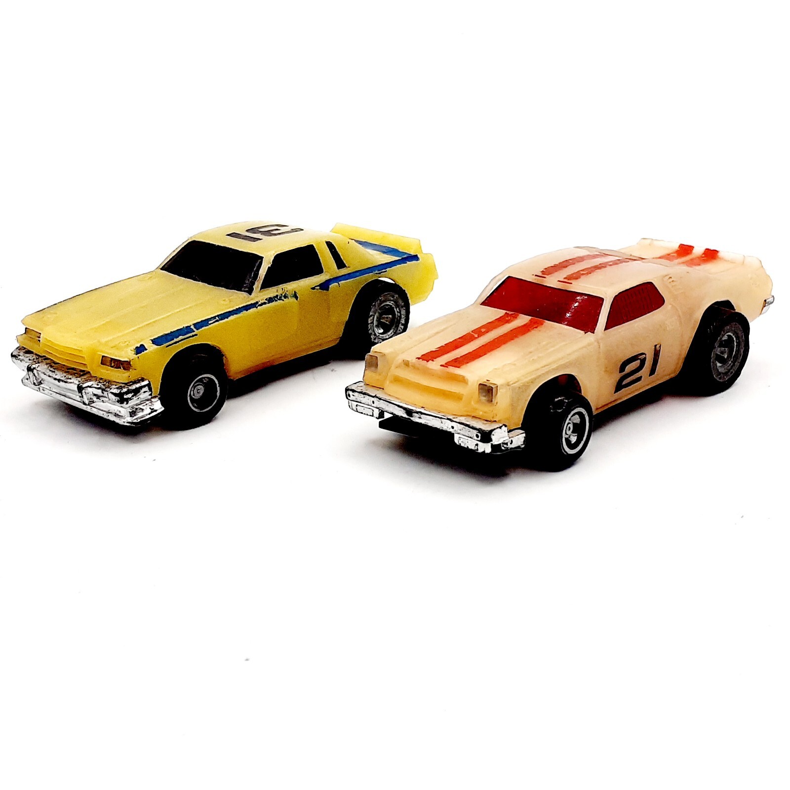 Vintage 1977 Ideal TCR Chevy Chevelle & Dodge Magnum Slot Cars 9V Tested Working