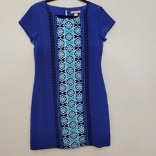 Banana Republic Dress 6 Blue Floral Print Career Office Party Sheath