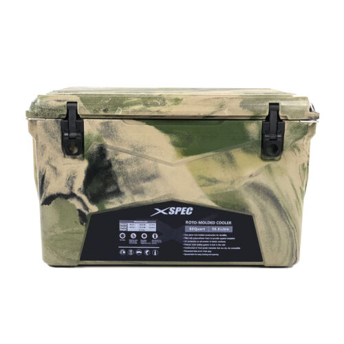 Xspec 60 Quart Roto Molded High Performance Ice Chest Outdoor Cooler, Camouflage - Picture 1 of 8