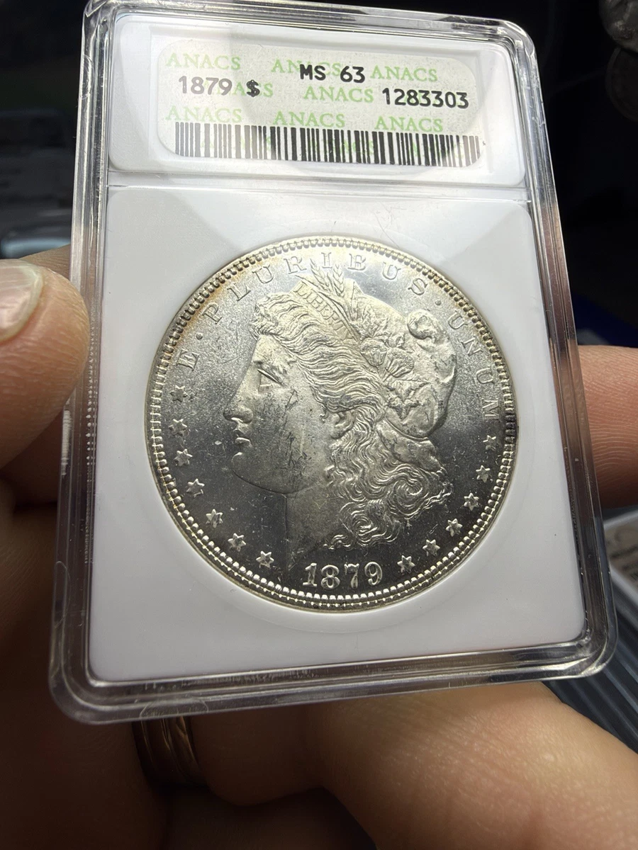 25+ Grade MS 63 Morgan US Dollars 1879 for sale | Updated Oct 2026
